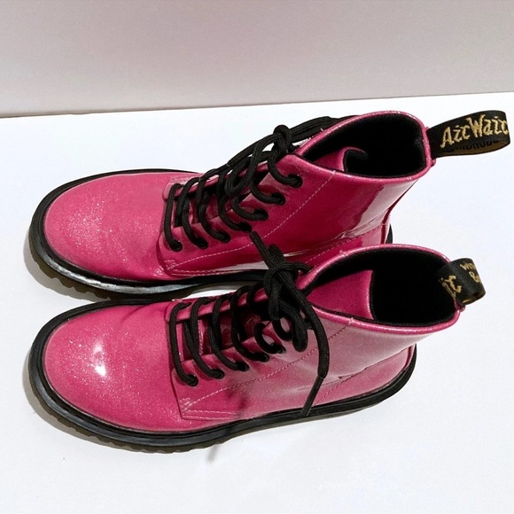 RARE! Dr. Martens Hot Pink Glitter Boots – Size 6 – New In Box - Picture 7 of 11